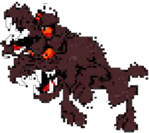giant two-headed golem dire hound