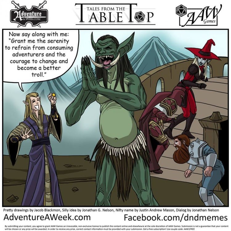 Caption for Tales from the Tabletop #26.