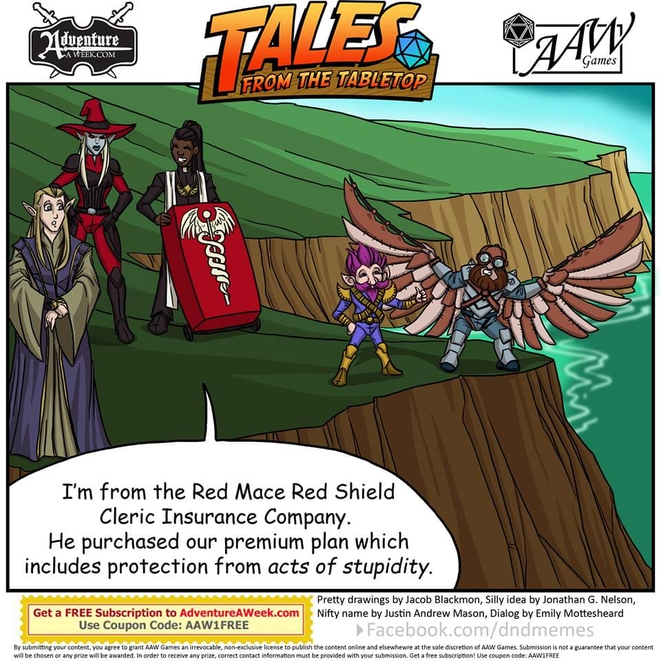 Caption for Tales from the Tabletop #30.