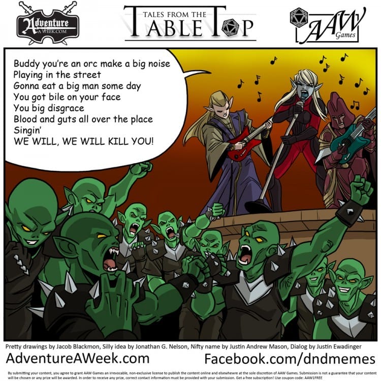 Caption for Tales from the Tabletop #29.