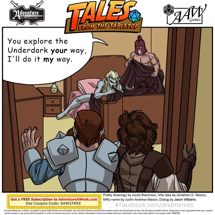 Caption for Tales from the Tabletop #34.