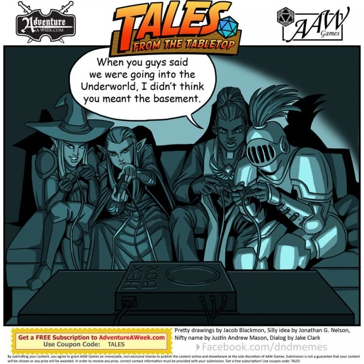 Caption for Tales from the Tabletop #39.