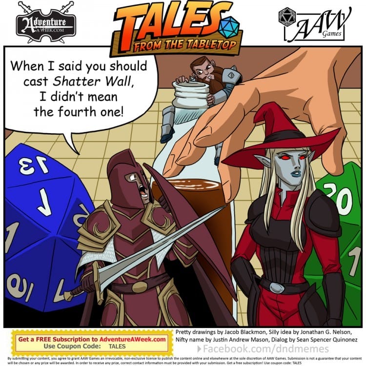 Caption for Tales from the Tabletop #37.