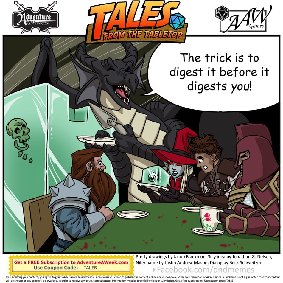 Caption for Tales from the Tabletop #43.
