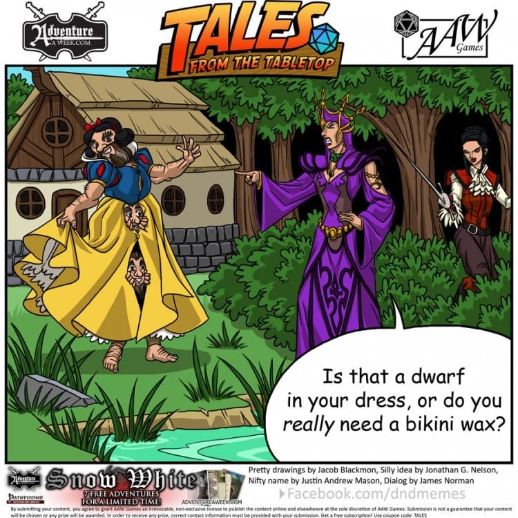 Caption for Tales from the Tabletop #40.