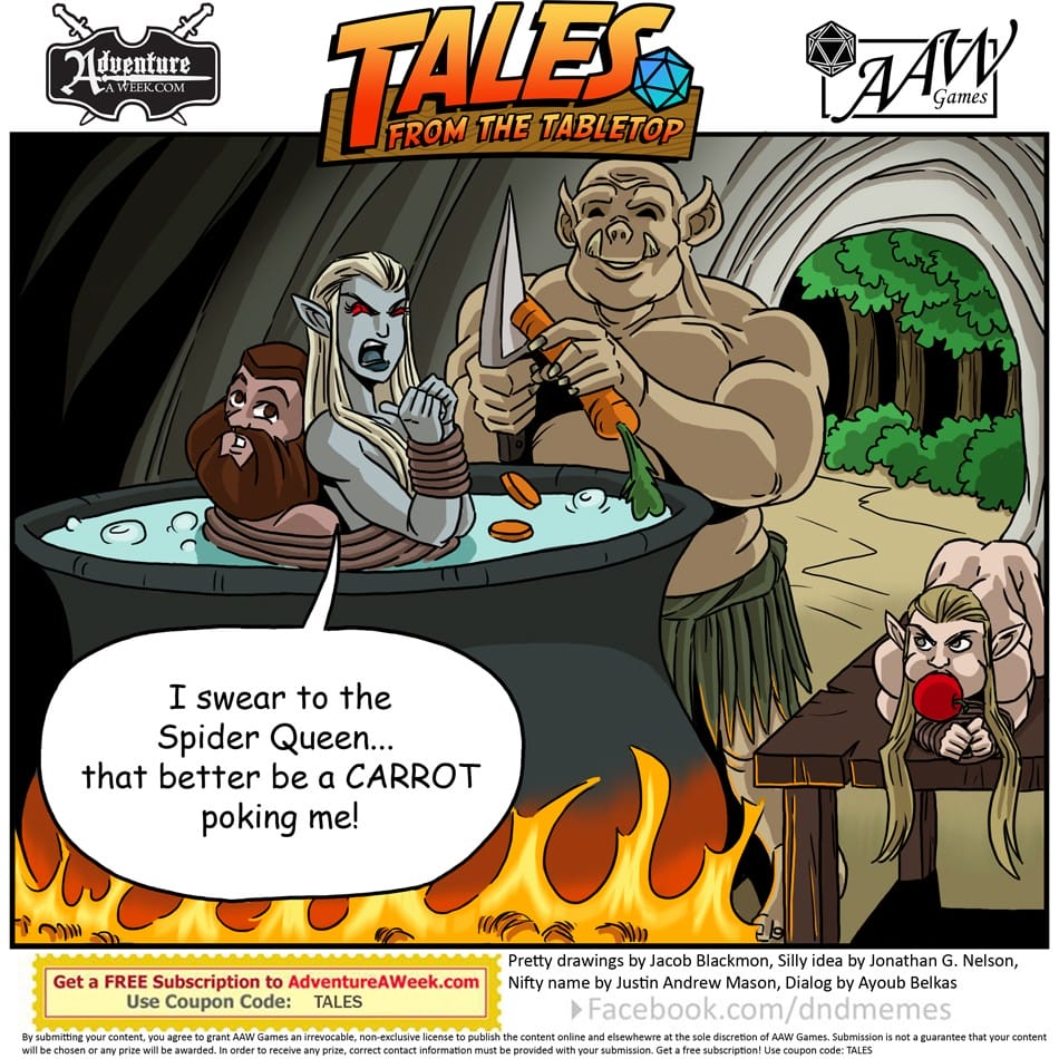 Caption for Tales from the Tabletop #50.