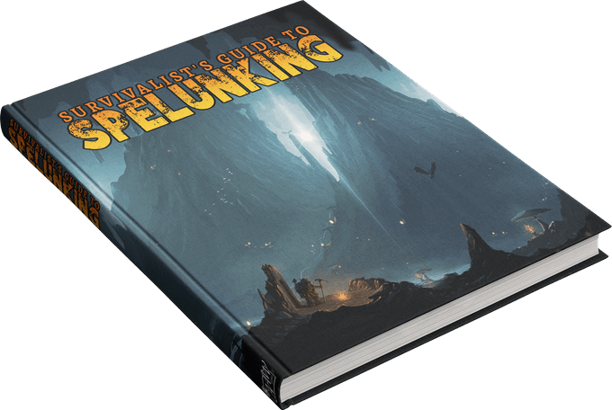 Survivalist's Guide to Spelunking book cover — a detailed guide for dnd underground survival, spelunking, and 5e adventure tools.