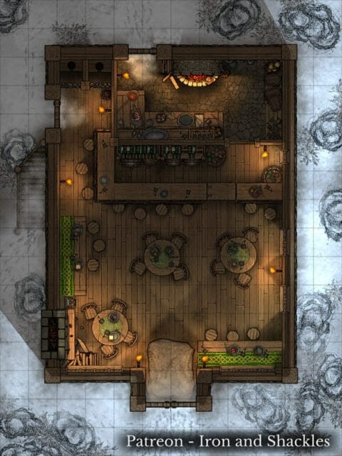 rise of the drow extra thirsty serpent tavern map