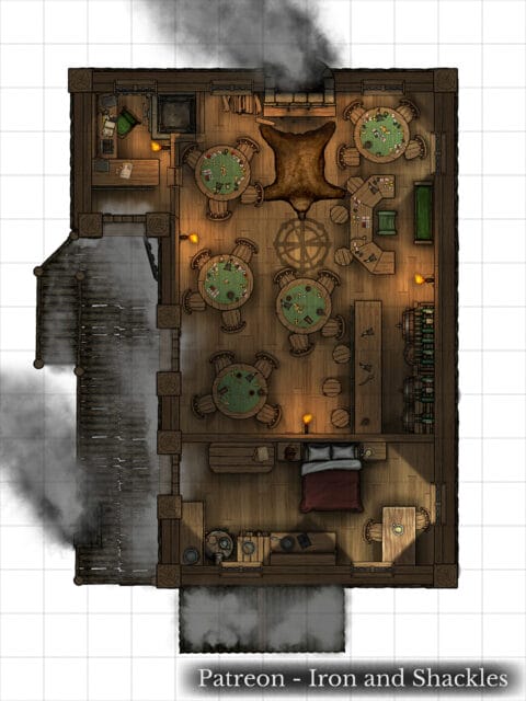 rise of the drow extra thirsty serpent tavern 2nd floor map