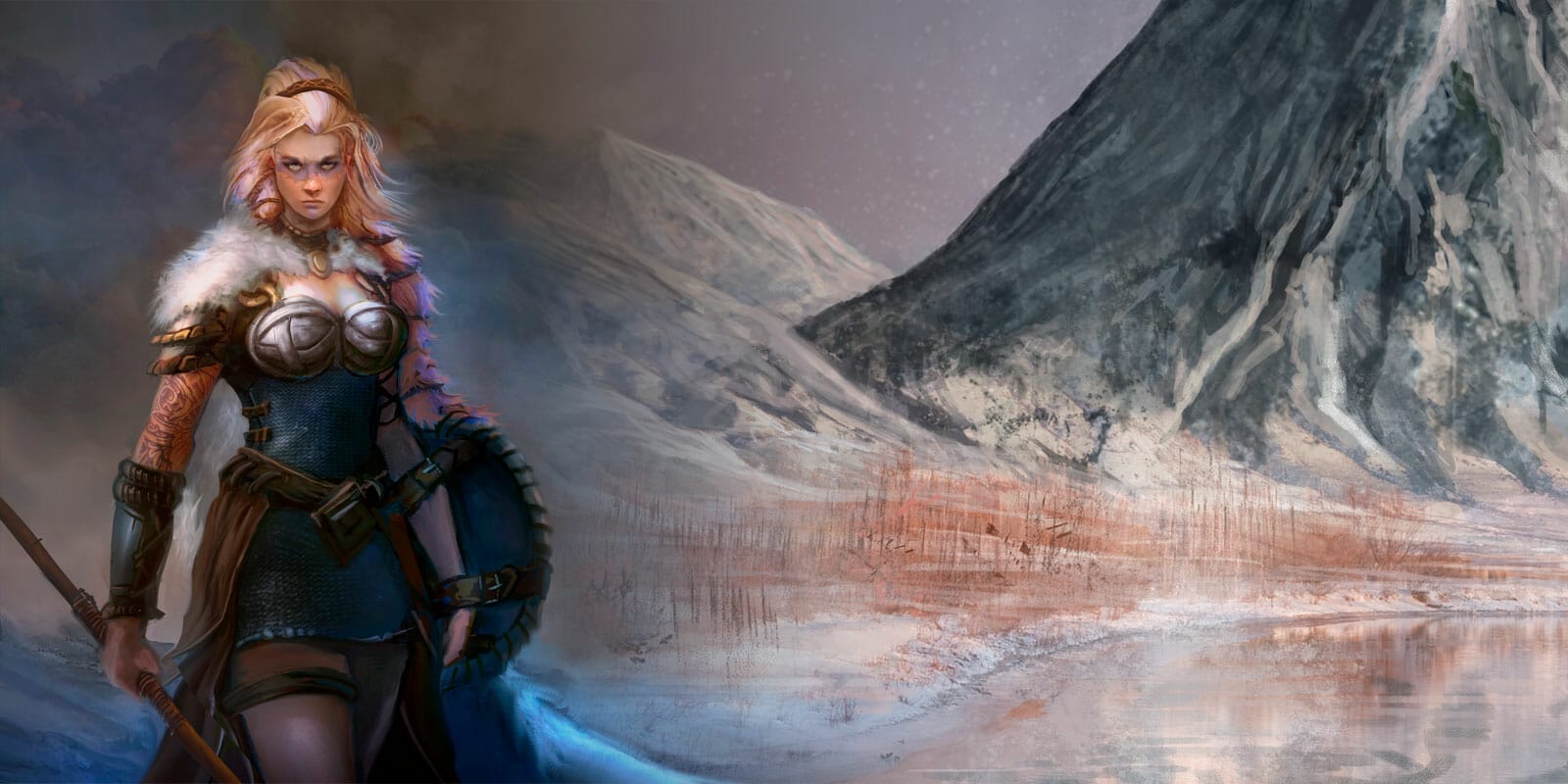 A shieldmaiden of the Vikmordere Valley