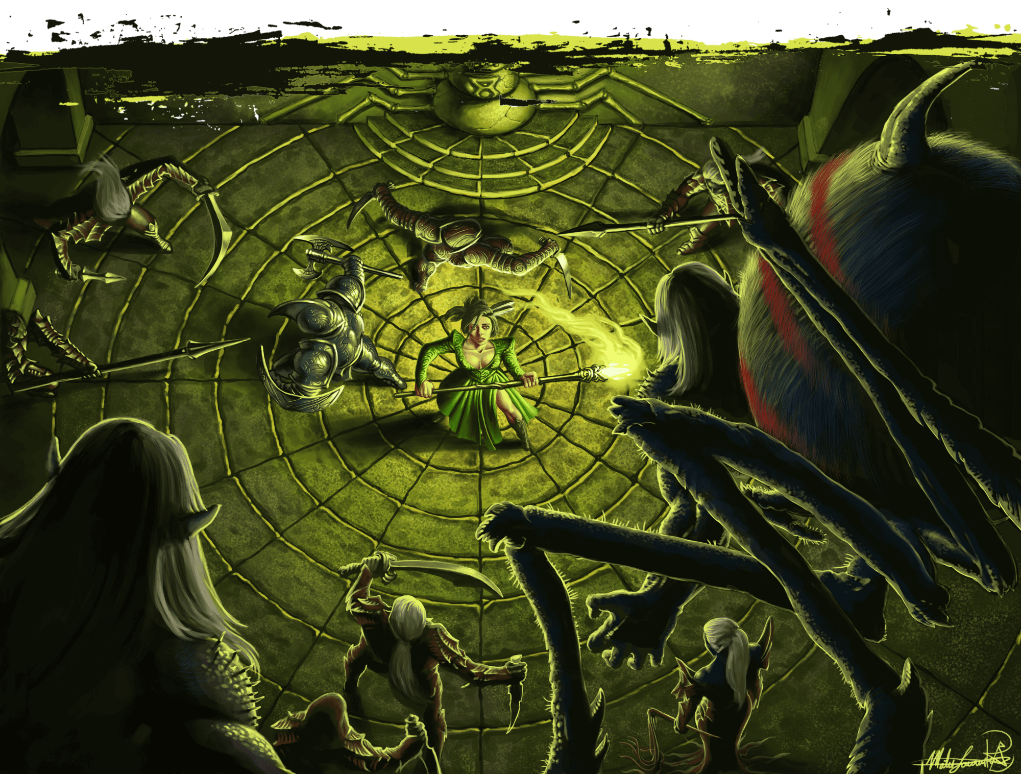 Drow The Ultimate Guide Drow House Battle In Tolgorith Tower