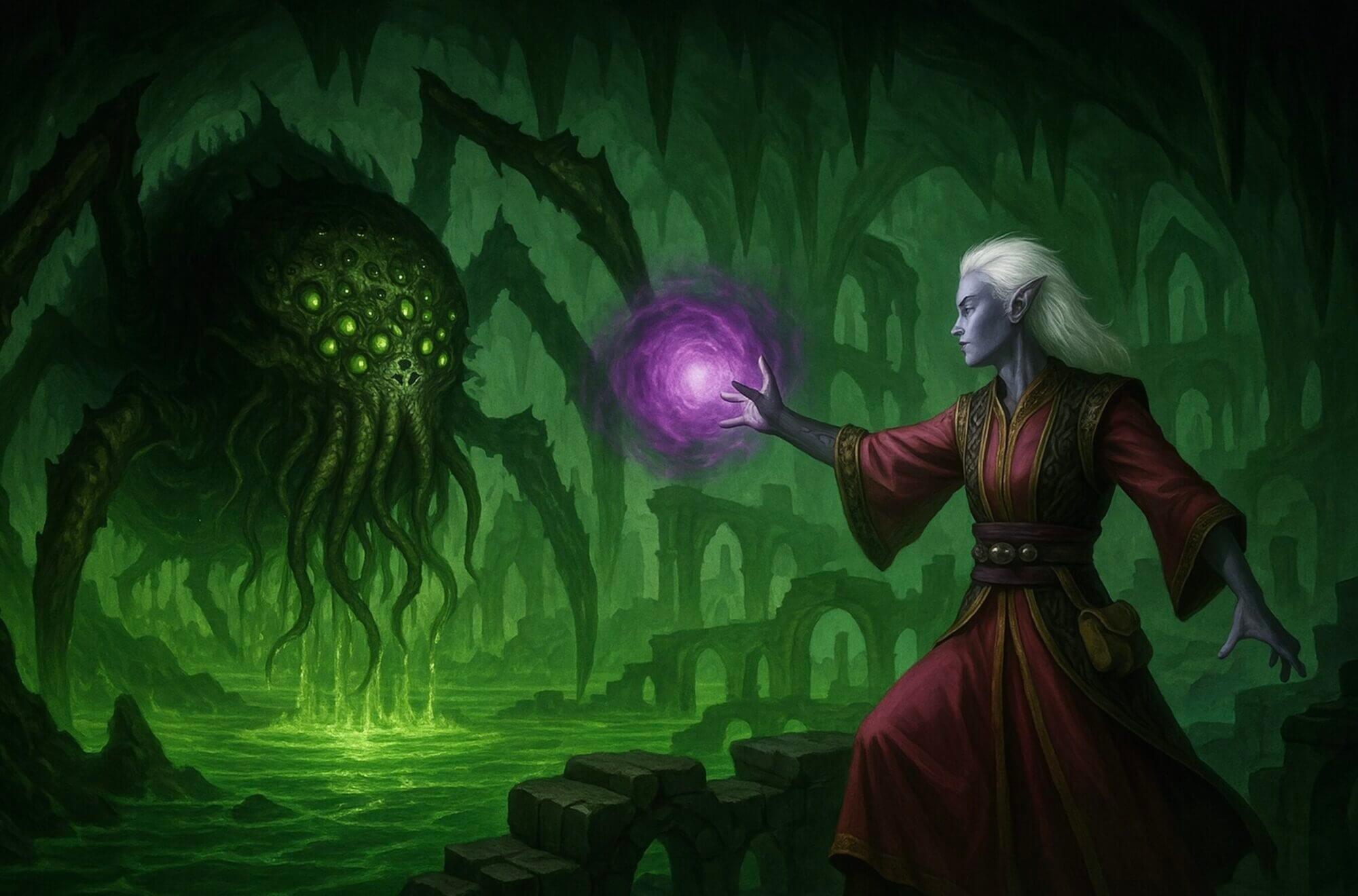 Drow The Ultimate Guide Drow In Ruins Of Tolgorith Tower Fighting Venom Spawn Monster