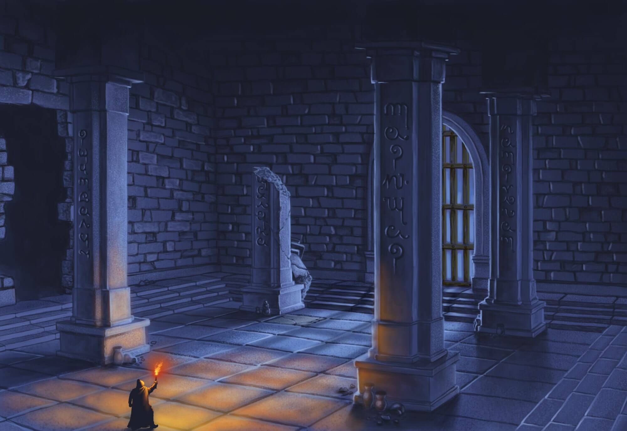 One of the dungeon rooms you'll have players explore when running Rultmoork for D&D 5e